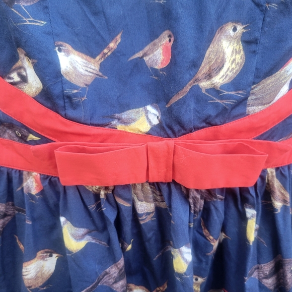 50s/60s Vibe 🐦 Bird Printed Dress🐦 - Picture 3 of 4